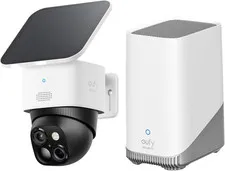 Eufy Security 3K Dual Camera, Solocam S340 with Homebase S380, Solar Security Ca