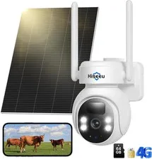 4G LTE Cellular Security Camera Solar Powered, No Wifi Security Cameras Wireless