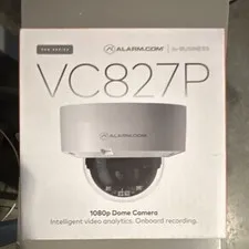 Alarm.com VC827P 1080p IP Dome Camera, PoE Wired, IR Night Vision, microSD