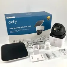 eufy SoloCam S340 T81701W1 Outdoor Solar Powered 3K PTZ Security Camera - White