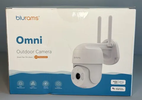 Blurams S20C Omni Outdoor Security Camera 2K WiFi Pan Tilt Weatherproof White