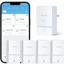GoveeLife Wi-Fi Gateway 2 with Water Leak Detector 2 1+4 Pack H5043+H5058