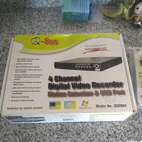 Q-see 4 Channel Digital Video Recorder & swann diy twin cameras extras