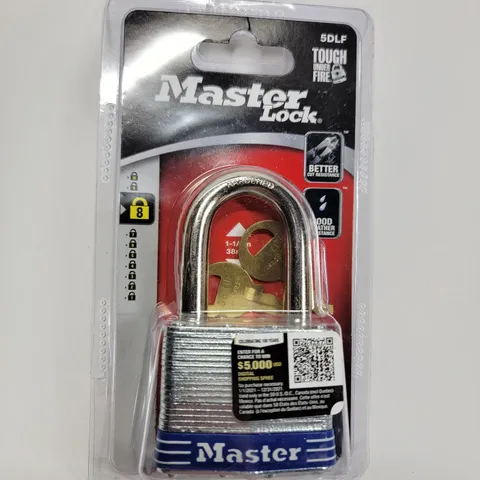🌍 Master Lock 5DLF Laminated NEW 2 KEYS 1-1/2 inch shackle clearance