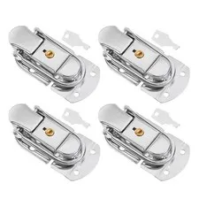 4pcs Suitcase Latch Locking: Metal Replacement Lock Hasp for Tool Box, Wooden
