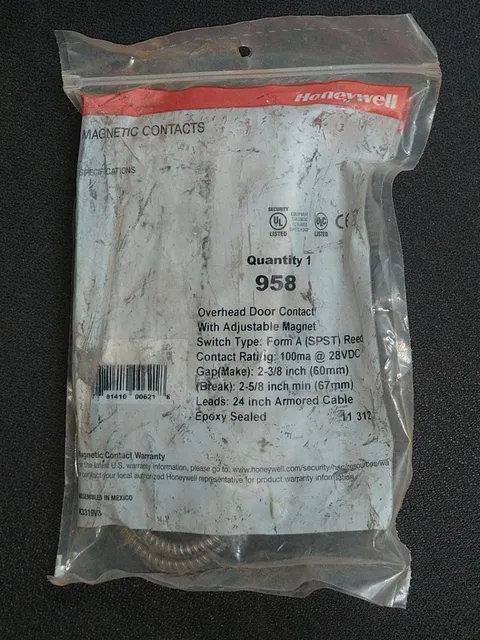 Honeywell Ademco 958 Overhead Door Magnetic Contact #217 NEW