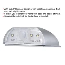 Intelligent PIR Infrared Automatic Sensor Motion Detector Keyhole Lock Light 4