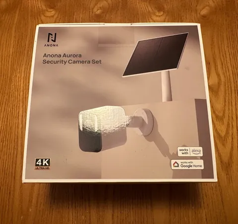 ANONA Aurora 4K Solar Security Camera Wireless Outdoor Forever Power NEW SEALED