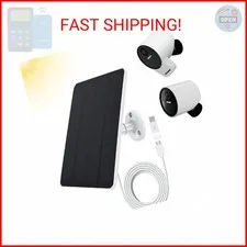 Solar Panel Compatible with SimpliSafe Outdoor Camera Series 2 Wireless, 4W 5V S
