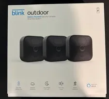Blink Outdoor Battery-Powered Wireless Security Camera 3rd Gen 3-Pack Open Box