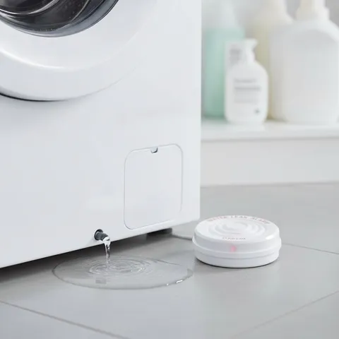 Reusable Battery-Powered Water Leak Alarm with 85dB Alert - Wall Mountable