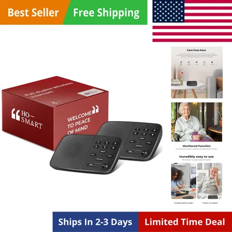 Hosmart UltraSpeak Intercoms Wireless for Home, 2025 Two-Way Real-time Interc...