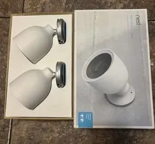 New in Open Box Google Nest Cam IQ 2 Pack Outdoor Smart Security Camera NC4200US
