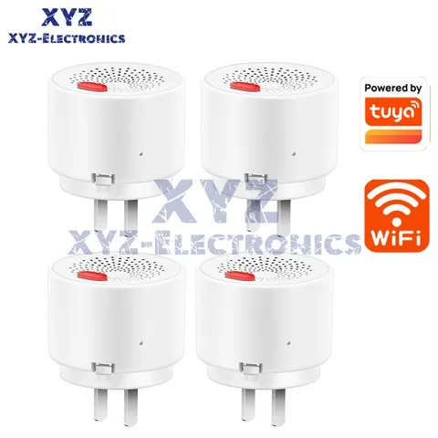 4pcs Gas Leak Detector Tuya Wifi Combustible Gas Alarm Home Natural Gas Sensor