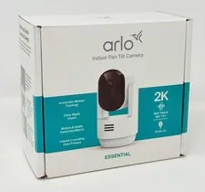 Arlo Essential Indoor Pan Tilt Security Camera 2K VMC3073 2025 Plug-In Sealed