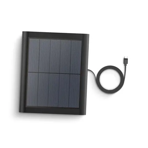 Solar Panel (2nd Generation), 4W for Outdoor Cam Plus, Outdoor 1 Solar Black