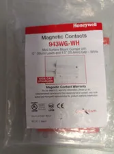Brand New 1"  Honeywell 943WG-WH  Magnetic Contact w/ Leads, White - LOT OF 4