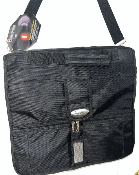 ANTI THEFT LAPTOP BRIEFCASE/TOTE ISAFE W/SECURITY ALARM,(120db) BLACK 633