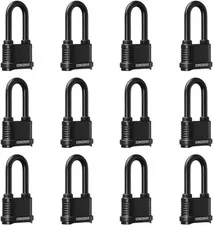 Weatherproof 4 Digit Combination Lock, Heavy Duty Combo Lock with Long