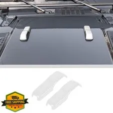 Voodonala Hood Hinge Cover Trim White 2PCS Jeep Wrangler