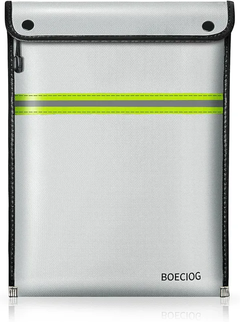 Upgraded Fireproof Document Bag, 15 in x 11 in Large Capacity with Waterproof