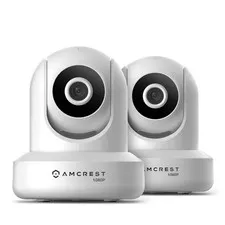 Amcrest Pack of 2, ProHD 1080P WiFi/Wireless IP 2 Count (Pack 1), White