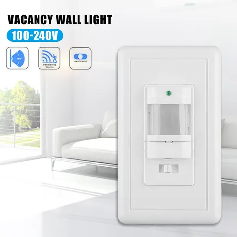 Auto On/Off PIR Infrared Occupancy Vacancy  Light Lamp SwitchPnMw83