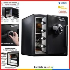 Fire Resistant Waterproof Safe 1.23 Cu Ft Dial Combination Lock Steel Security