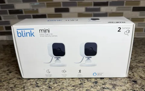 Blink Mini- Indoor Plug-In, 1080p, Smart Security Camera - Pack Of 2 Camera’s