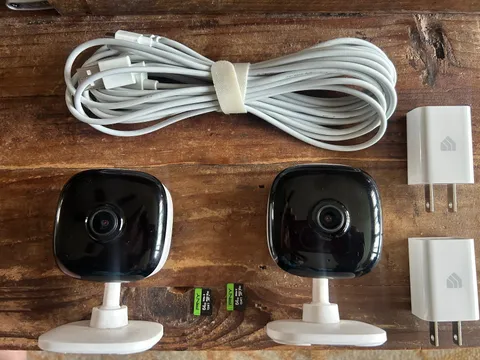 TP-Link KC401 Pair of Kasa Spot Cameras 24/7 Recording Night Vision HD 1080p
