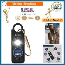 She’s Birdie 3.0 Personal Safety Alarm for Women Charcoal Black