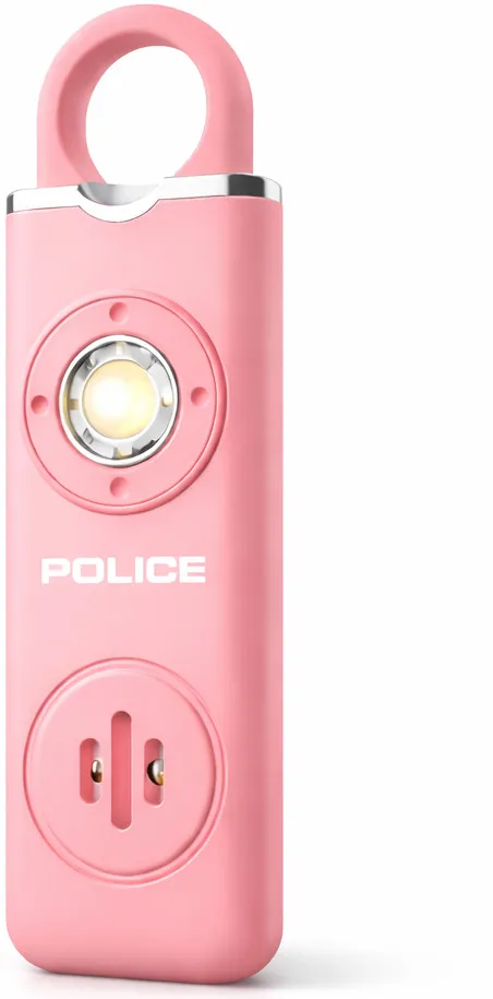 130dB Personal Safety Alarm Keychain Rechargeable LED SOS Emergency Self Defense