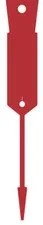 Arrow Disposable Plastic Key Tags-RED x 500 -FREE POST