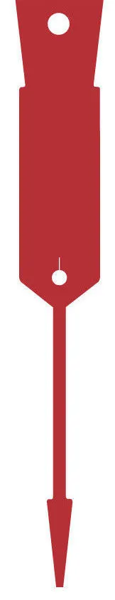 Arrow Disposable Plastic Key Tags-RED x 500 -FREE POST