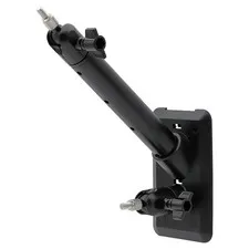Holicfun 2-in-1 Wall Mount for Outdoor Cameras and Solar Panels, Black
