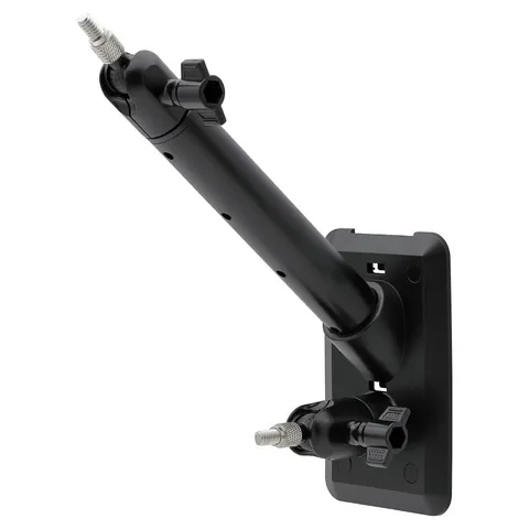 Holicfun 2-in-1 Wall Mount for Outdoor Cameras and Solar Panels, Black