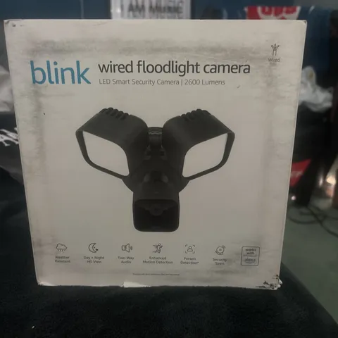 Blink Wired Floodlight Camera Smart security camera, 2600 lumens, HD live Sealed