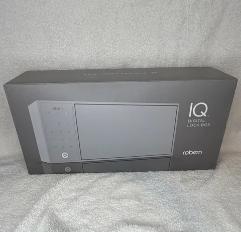 Robern IQ Digital Lock Box Digital Display Gray Metal Small Surface Mount