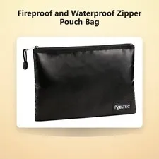 Fireproof and Waterproof Zipper Pouch Bag for Valuables, Documents, Notary St...