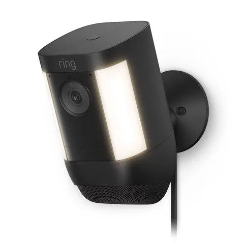 Ring Spotlight Cam Pro Battery, 2-Way Talk, Night Vision, Security Siren, Black