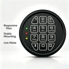 Electronic Gun Safe Lock Replacement – Digital Keypad with Swing Bolt Mechanism