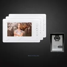 7inch Video Door Phone Intercom System Electric Lock Supported for Home Security