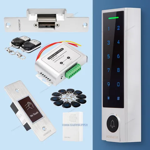HOMSECUR Weatherproof WIFI RFID Access Control Set Lock APP Unlock