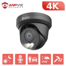 Anpviz 8MP PoE IP Camera Outdoor/Indoor Color Night Vision 2.8mm Metal Housing
