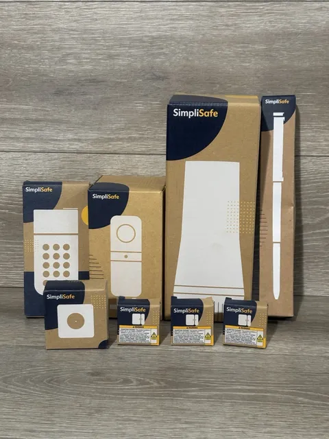SimpliSafe Home Security System, Indoor Camera, Base Station, Keypad and Sensors