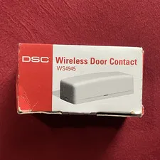 DSC WS4945 Wireless Door Contact Sensor, Indoor Gray Battery Powered