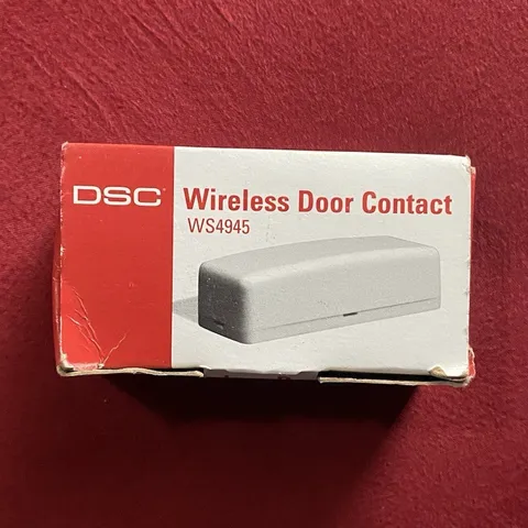 DSC WS4945 Wireless Door Contact Sensor, Indoor Gray Battery Powered