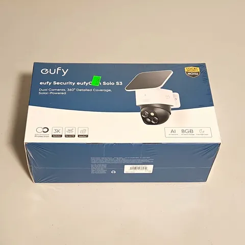 eufy eufyCam Solo S3 3K Solar Wireless Outdoor Wi-Fi Camera Alexa/Google