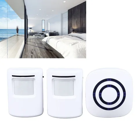 Infrared Sensor Doorbell Sensitive Door Entry Welcome Easy Installation US Plug