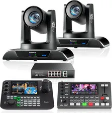 PTZ Bundle/Kits - 20X 4K AI Auto-Tracking NDI PTZ Camera(*2) with Hdmi/Usb3.0/La